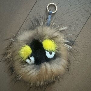 Furry monster bag charm